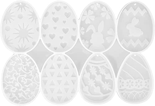 XNSHUN Ostern Silikonform Kaninchen, Ostern Resin Silikonform Harz Gießform Silikon Schlüsselbund, 3D Osterhase Ostereier Osterdeko Für Schmuck Anfänger, DIY Harz Handwerk von XNSHUN