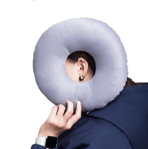 XNSHUN Piercing Kissen Mit Loch Für Ohr Gegen Ohrenschmerzen, Donut Kissen Ohrkissen Piercing Pillow, Nackenkissen Für Seitenschläfer, Sleepingring Für Seitenschläfer Zur Schmerzlinderung Im Ohr (01) von XNSHUN