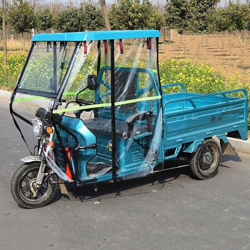 Markise für elektrische Dreiräder, regensichere Plane, ideal für den Transport von elektrisch betriebenen Dreirädern (Blue L) von XNYXLPP