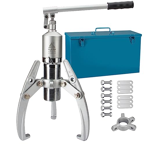 XNZJHPP Hochleistungs-Hydraulik-Zahnradabzieher, 5–30 Tonnen hydraulischer Abzieher-Satz mit Koffer, 2 oder 3 Backen, Lagernabentrenner, vertikal und horizontal (30ton) von XNZJHPP