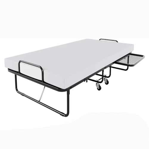 XNZJHPP Klappbett mit Matratze für Erwachsene, Zustellbett mit Matratze, 10,2 cm, Memory-Schaum und stabile Metallstruktur, für Zuhause von XNZJHPP