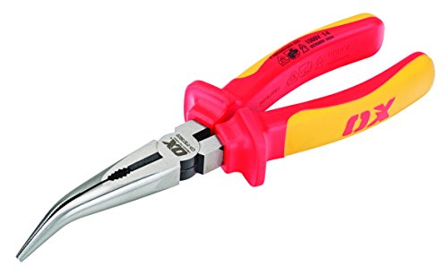 OX Pro VDE Bent Long Nose Pliers - 200mm (8") von OX Tools