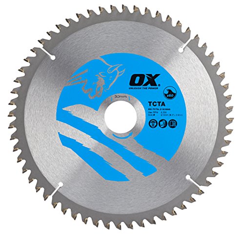 OX Alu/Plastic/Laminate Cutting Circular Saw Blade 210/30mm, 60 Teeth TCG von OX Tools