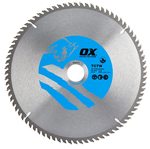 OX Wood Cutting Circular Saw Blade 250/30mm, 80 Teeth ATB von OX Tools