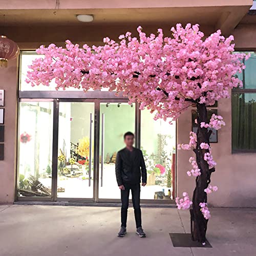 XOBODI Japanischer Künstlicher Kirschblütenbaum Wunschbaum Innendekoration Großer Kirschbaum Indoor Outdoor Einkaufszentrum Hotel Hochzeitsdekoration Landschaftsbau 2x1.8m/6.6x5.9ft von XOBODI