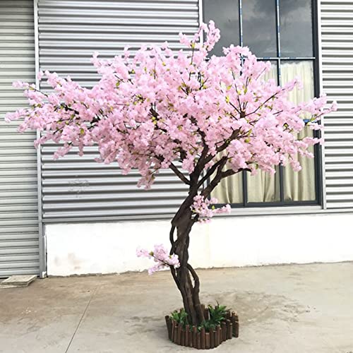 Kirschblütenbaum, Künstliche Bäume, Kirschblütenzweige, Rosa, Gefälschte Sakura-Blumen, Baum Für Den Frühling, Zuhause, Hochzeit, Party, Büro, Drinnen Und Draußen 1.5×1.5m/5×5ft von XOBODI