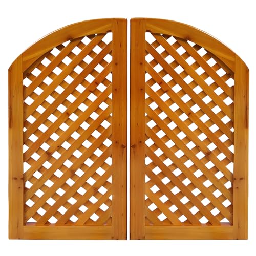 Halber Taille Holz-Schwingtür mit Metall Scharnieren - Zweiflügelige Raumtrenntür für Treppenhaus, Flur, Küche, Bar​(140x100cm(55.1x39.4in)) von XOBRJQZ