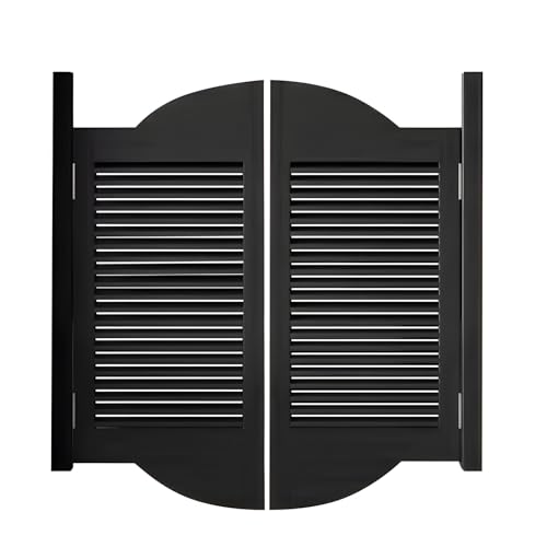 Innen Lamellen Saloontüren Schwingtür aus Massivholz – Halbhohe Raumteiler Tür für Treppen, Flur, Küche, Bar​(90x90cm(35.4x35.4in)) von XOBRJQZ