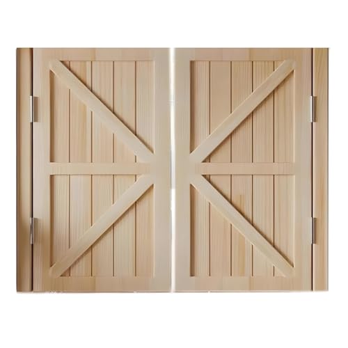 Saloontüren Umfassen Scharnieren, Bartüren aus Massivholz, Doppel Halber Türen für Terrasse, Restaurant, Veranda, Pub(70x100cm(27.6x39.4in)) von XOBRJQZ