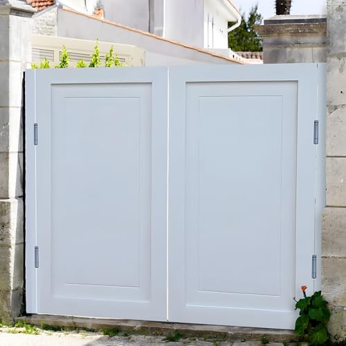 Saloontüren mit Metall Scharnieren, Bartüren aus Massivholz, Doppel Halber Taille Türen für den Innen, Veranda, Thekentrennwand, Bar, Garteneingang, Lackiert(90x90cm(35.4x35.4in)) von XOBRJQZ