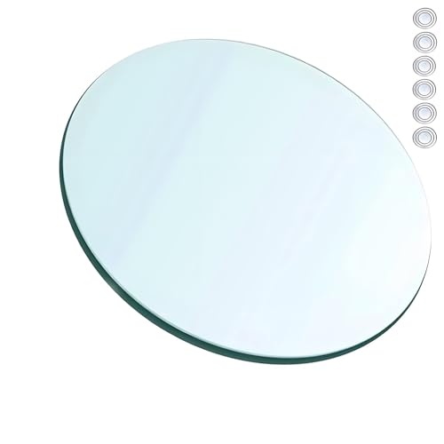 XOBRJQZ 8 Mm Dicke Tischplatte aus Gehärtetem Glas, Flache Polierte Kanten, Ersatz für Esszimmer, Couchtisch, Schreibtische und Tischschutz(100cm) von XOBRJQZ