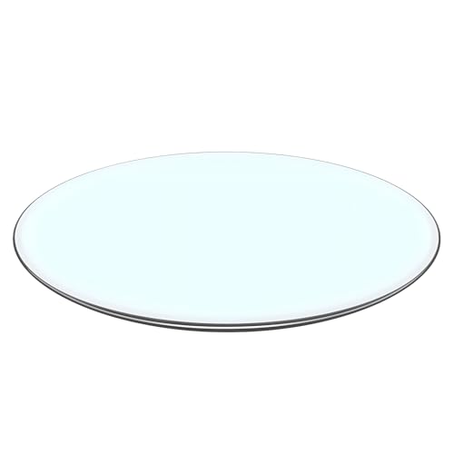 XOBRJQZ Glasplatte, Runde Klare Tischplatte Aus Gehärtetem Glas, Abgerundete Sicherheitskanten, Ersatzglastischplatte Für Esstisch, Esszimmer, Terrasse, Kaffee, Beistelltisch(38cm) von XOBRJQZ
