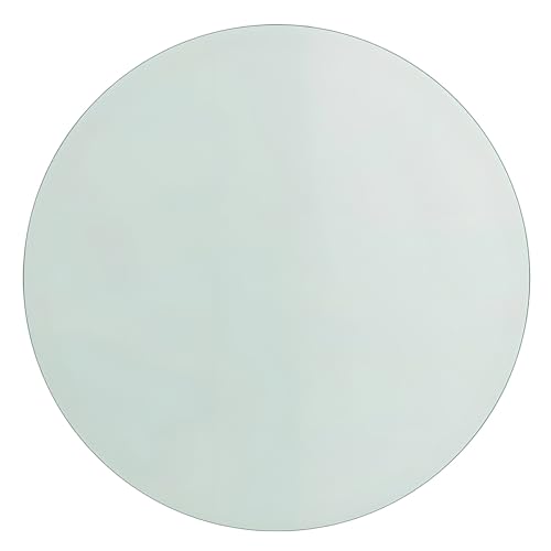 XOBRJQZ Glasplatte, Runde Tischplatte Aus Klare Gehärtetem Glas, 8 Mm Dick, Polierte Kante, Tischplattenschutz Für Esstisch, Couchtisch, Bürotisch, Beistelltisch(40cm) von XOBRJQZ