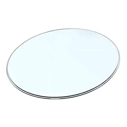 XOBRJQZ Klare Runde Glas-tischplatte 8mm Dick - Gehärtet, Abgeschrägte Kante, Klar, Ersatzglas, für Den Innen- Und Außenbereich(380mm(15In)) von XOBRJQZ
