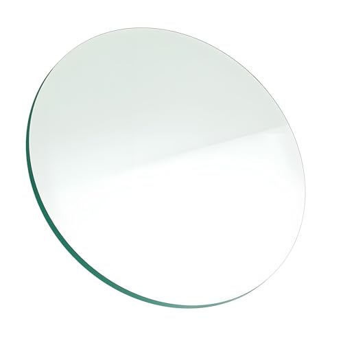 XOBRJQZ Klare Runde Tischplatte aus Gehärtetem Glas 8mm Dick - Ersatzglas mit Bleistiftpolitur für Couchtisch, Beistelltische und Esstische(500mm(20In)) von XOBRJQZ