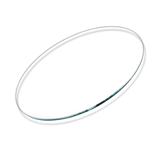 XOBRJQZ Round Tempered Glass Table Top, 8mm Thick Tempered Pencil Polished Edge Glass Table Top，Useful for Replacement, Tabletop Protector, for Patio, Dining, Coffee, Desks(90cm) von XOBRJQZ
