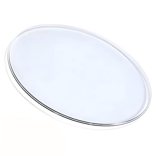 XOBRJQZ Rund Tischplatte aus Glas, Ersatz -Tischschutz aus Gehärtetem Glas mit 6 Rutschfesten Polstern(45cm) von XOBRJQZ