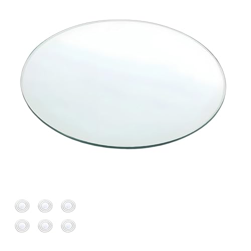 XOBRJQZ Runde Glas Tischplatte 8 Mm Dicke Gehärtete Polierte Kanten, Ersatz Glas Tischplatte für Esszimmer/Couchtisch(98cm) von XOBRJQZ