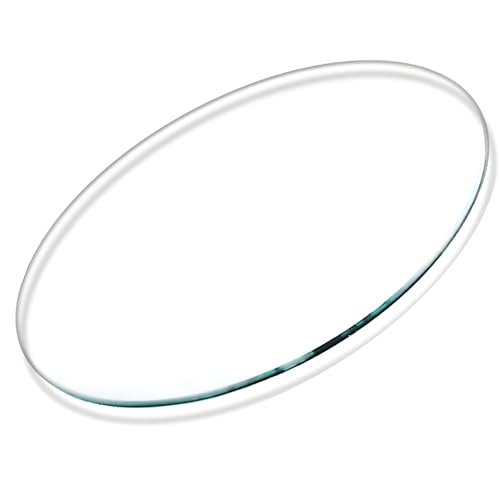 XOBRJQZ Runde Glasplatte, Transparente Glastischplatte, 8 Mm Dicke Flache Polierte Kante, Glastischplatt Tischschutz, Mehrzweck Zum Essen, Kaffee, Büro, Beistelltisch(450mm(18In)) von XOBRJQZ
