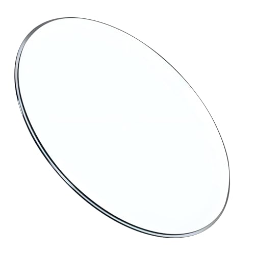 XOBRJQZ Runde Tischplatte Aus Klarem Glas, 8 Mm Dickes Gehärtetes Glas Mit Abgeschrägter Kante, Tischplatte Tischschutz Oder Home Office, Kaffee, Esszimmer, Schreibtisch(480mm(19In)) von XOBRJQZ