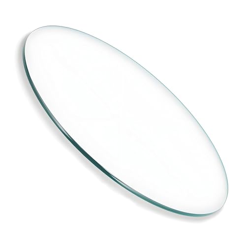 XOBRJQZ Runde Tischplatte aus Gehärtetem Glas, 8 Mm Dick - Flache Polierte Kante, Mehrzweck für Esszimmer, Kaffee, Restaurant, Ersatz des Couchtisch, Klar(50cm) von XOBRJQZ