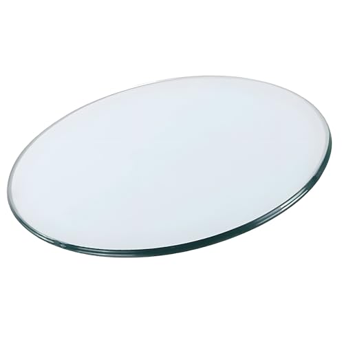 XOBRJQZ Runde Tischplatte aus Gehärtetem Glas, Klarglas 8 Mm Dick, Polierte Kante, Modernes Äußeres, Ersatz Glasplatte für Esstische, Couchtische, Gartentische(960mm(38In)) von XOBRJQZ