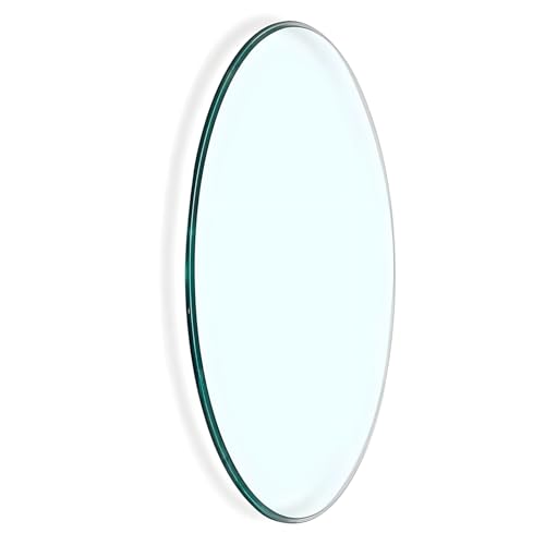 XOBRJQZ Runde Tischplatte aus Gehärtetem Glas - Glasplatte, Polierte Kante, 8 mm Dicke, Ersatz-Tischplatte aus Glas(500mm(20In)) von XOBRJQZ