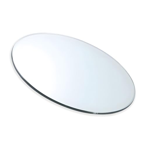 XOBRJQZ Runde Tischplatte aus Glas, 8 Mm Dickes Klarglas, Schutz aus Gehärtetem Glas(550mm(22In)) von XOBRJQZ