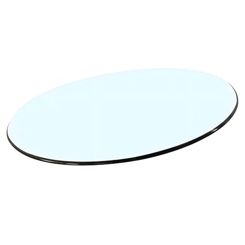 XOBRJQZ Runde Tischplatte aus Glas, Gehärtetem Klarglas 8 Mm Dick, Polierte Kante(650mm(26In)) von XOBRJQZ