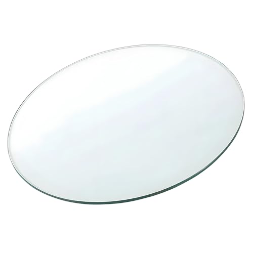 XOBRJQZ Runde Tischplatte aus Glas - Gehärtetes Klarglas, Schutz der Tischplatte, 8 Mm Dicke Abgeschrägte Kante, Ersatz Glastischplatte für Esszimmer, Kaffee, Büro, Beistelltisch(400mm(16In)) von XOBRJQZ