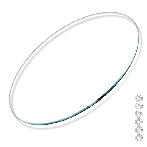 XOBRJQZ Runde Tischplatte aus Klarem Glas, 8 Mm Dick Gehärtet, Glas Tischschutz für Tischplatte(40cm) von XOBRJQZ
