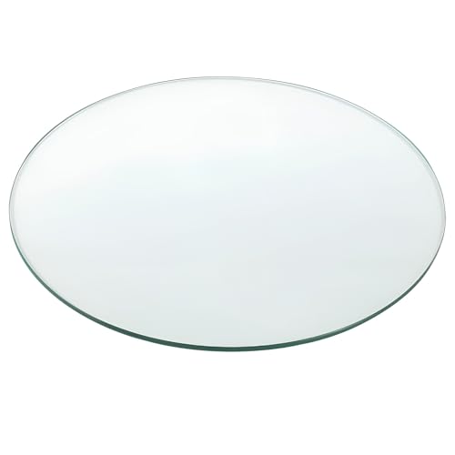 XOBRJQZ Runde Tischplatte aus Klarem Glas, 8 Mm Dicke Gehärtetes Bleistift mit Polierte Kanten, Ersatz für ESS- Und Küchentisch und Terrassentisch(700mm(28In)) von XOBRJQZ