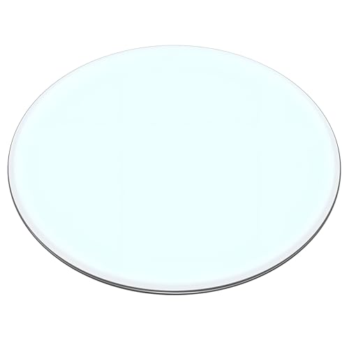 XOBRJQZ Tischplatte aus gehärtetem Glas, runder transparenter Tisch, 8 mm dick - polierte Kante, Mehrzweck für Home Office Glasarbeitsplatte(380mm(15In)) von XOBRJQZ