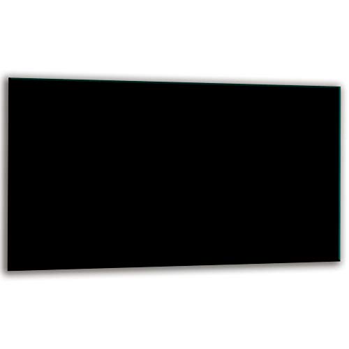 XOF Gsmarkt | Herdabdeckplatte Schneidebrett Spritzschutz 90x52 | Bild auf Glas | Sicherheitsglas Gehärtetes Glas Bild Schwarz von XOF