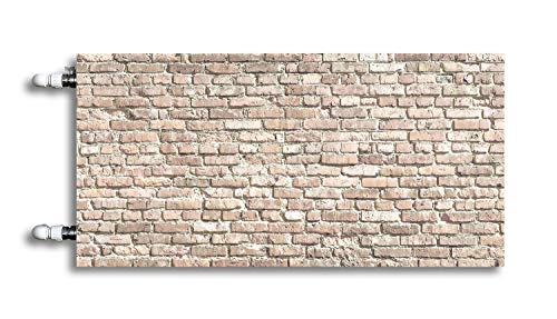 XOF Magnet Heizkörperabdeckung, Heizkörperverkleidung - BEIGE BACKSTEINMAUER von XOF