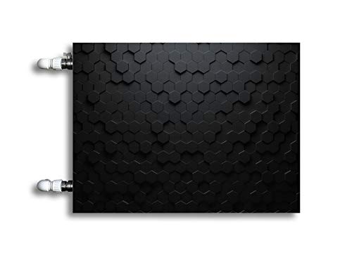 XOF Magnet Heizkörperabdeckung, Heizkörperverkleidung - Schwarze SECHSECKE von XOF