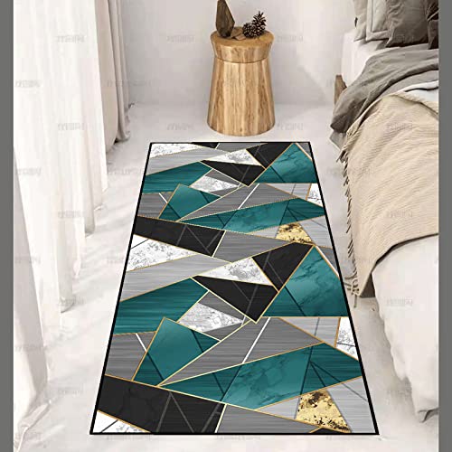 XOMART Flurteppich rutschfest waschbar Modernes Design Teppichläufer Küchenläufer Küchenteppiche Fußmatten Teppich Kurzflor Wohnzimmer Teppich von XOMART