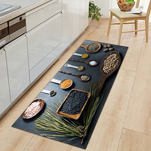 XOMART Flurteppich rutschfest waschbar Modernes Design Teppichläufer Küchenläufer Küchenteppiche Fußmatten Teppich Kurzflor Wohnzimmer Teppich von XOMART