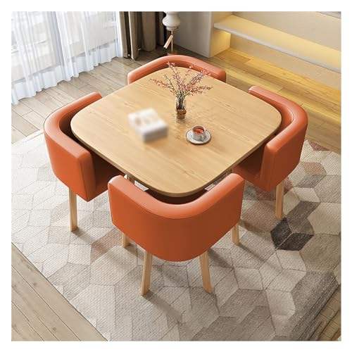 Office Reception Room Club Table,80 cm Office Table and Chair Set Reception Coffee Table,Negotiation Table,Table and Chair Combination,Table and Four Chairs,Office Conference Tables,Space Saving von XONJEMU