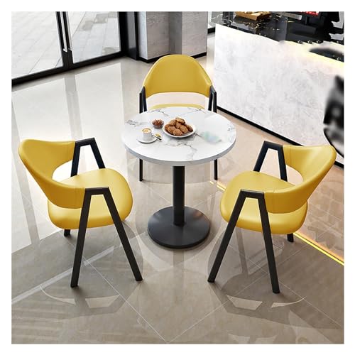 Office Reception Room Club Table,Reception in Table Business,Coffee Table and Chair Set,Tables and Chairs for Reception,Office Conference Tables,Round Dining Table with 3 Chairs,for Dining Room, von XONJEMU
