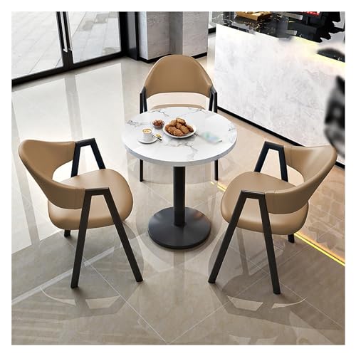 Office Reception Room Club Table,Reception in Table Business,Coffee Table and Chair Set,Tables and Chairs for Reception,Office Conference Tables,Round Dining Table with 3 Chairs,for Dining Room, von XONJEMU