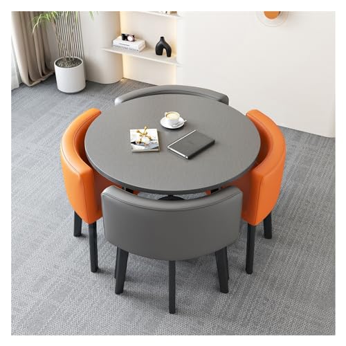 Reception Table and Chair Combination,1 Table 4 Chairs,Coffee Table and Chair Set,Small Conference Room Tables,Negotiation Table,Space Saving Furniture Office Conference Tables Office Reception von XONJEMU