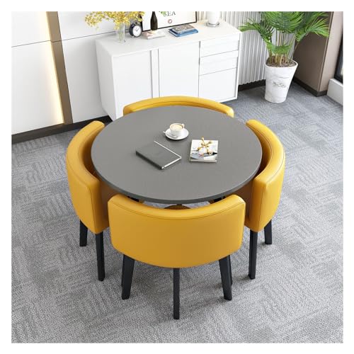 Reception Table and Chair Combination,1 Table 4 Chairs,Coffee Table and Chair Set,Small Conference Room Tables,Negotiation Table,Space Saving Furniture Office Conference Tables Office Reception von XONJEMU