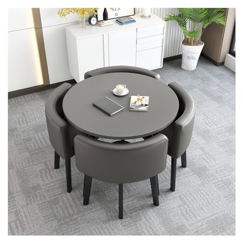 Reception Table and Chair Combination,1 Table 4 Chairs,Coffee Table and Chair Set,Small Conference Room Tables,Negotiation Table,Space Saving Furniture Office Conference Tables Office Reception von XONJEMU