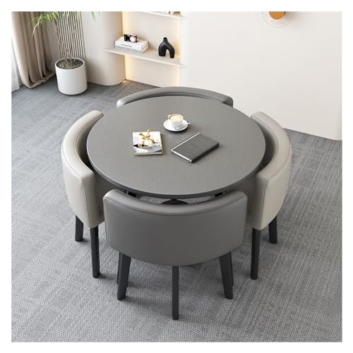 Reception Table and Chair Combination,1 Table 4 Chairs,Coffee Table and Chair Set,Small Conference Room Tables,Negotiation Table,Space Saving Furniture Office Conference Tables Office Reception von XONJEMU