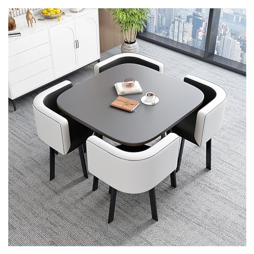 Reception Table and Chair Combination,Dining Room Table Set for 4 People,Coffee Table and Chair Set,Kitchen Table and Chairs,Space Saving Furniture Office Conference Tables Office Reception Room Reception Table and Chair Combination,Dining Room Table Set for 4 People,Coffee Table and Chair Set,Kitchen Table and Chairs,Space Saving Furniture Office Conference Tables Office Reception Room von XONJEMU
