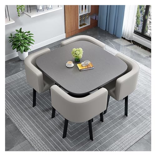 Reception Table and Chair Combination,Dining Room Table Set for 4 People,Coffee Table and Chair Set,Kitchen Table and Chairs,Space Saving Furniture Office Conference Tables Office Reception Room von XONJEMU