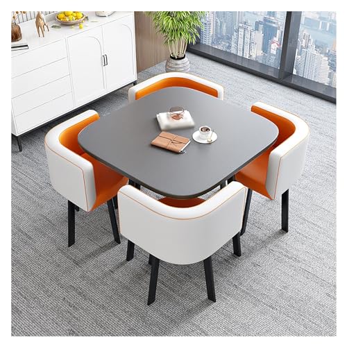 Reception Table and Chair Combination,Dining Room Table Set for 4 People,Coffee Table and Chair Set,Kitchen Table and Chairs,Space Saving Furniture Office Conference Tables Office Reception Room Reception Table and Chair Combination,Dining Room Table Set for 4 People,Coffee Table and Chair Set,Kitchen Table and Chairs,Space Saving Furniture Office Conference Tables Office Reception Room von XONJEMU
