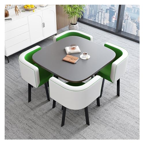 Reception Table and Chair Combination,Dining Room Table Set for 4 People,Coffee Table and Chair Set,Kitchen Table and Chairs,Space Saving Furniture Office Conference Tables Office Reception Room Reception Table and Chair Combination,Dining Room Table Set for 4 People,Coffee Table and Chair Set,Kitchen Table and Chairs,Space Saving Furniture Office Conference Tables Office Reception Room von XONJEMU