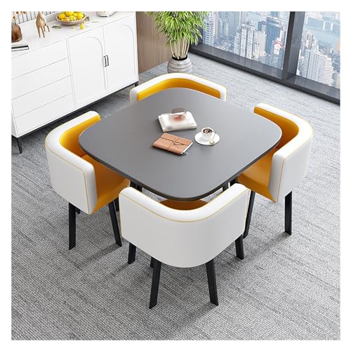 Reception Table and Chair Combination,Dining Room Table Set for 4 People,Coffee Table and Chair Set,Kitchen Table and Chairs,Space Saving Furniture Office Conference Tables Office Reception Room Reception Table and Chair Combination,Dining Room Table Set for 4 People,Coffee Table and Chair Set,Kitchen Table and Chairs,Space Saving Furniture Office Conference Tables Office Reception Room von XONJEMU